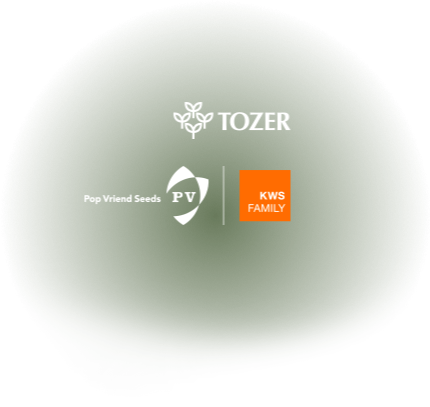 Tozer, Pop Vriend Seeds, KWS Family logos