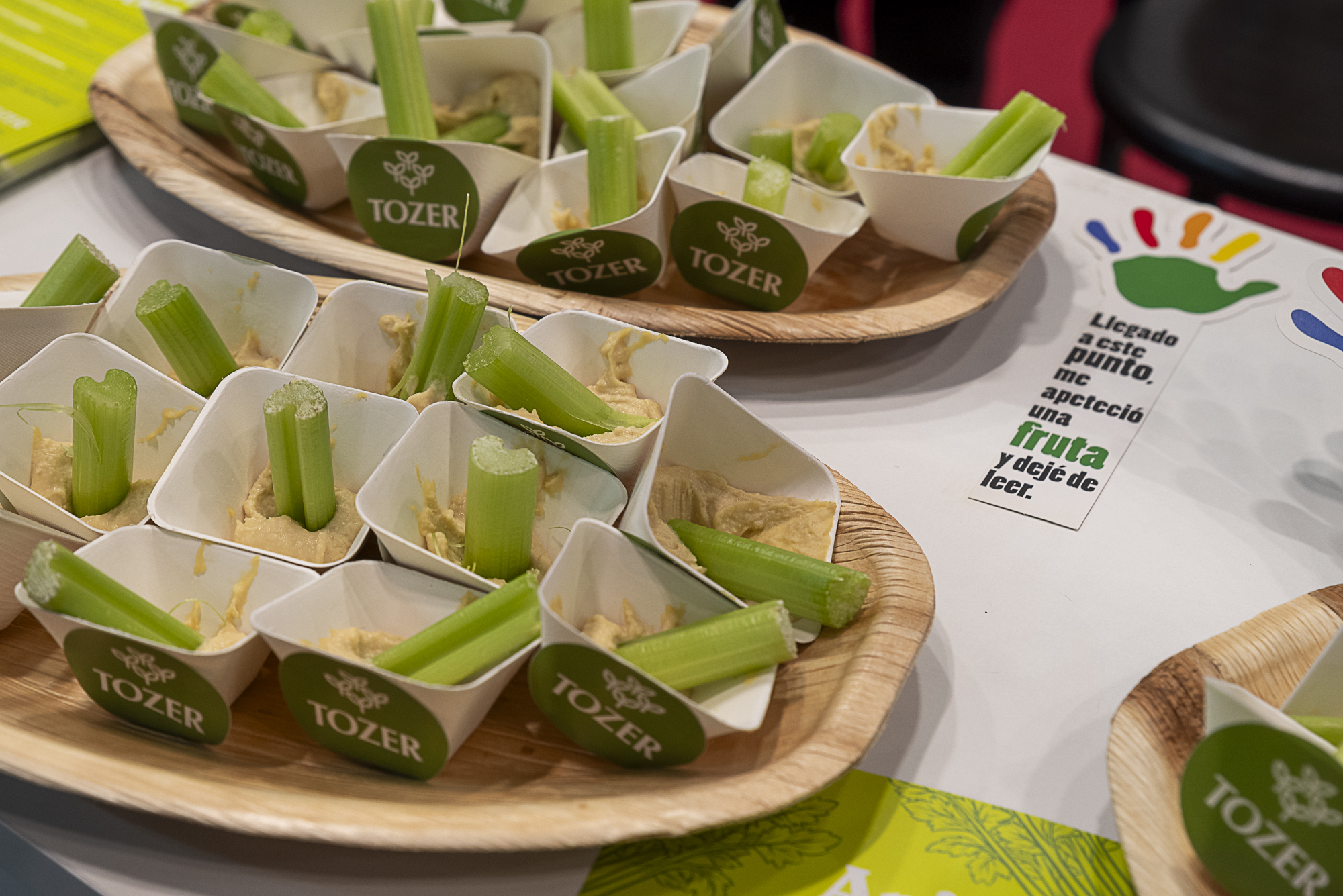 Tozer runs celery tastings at Fruit Attraction 2024